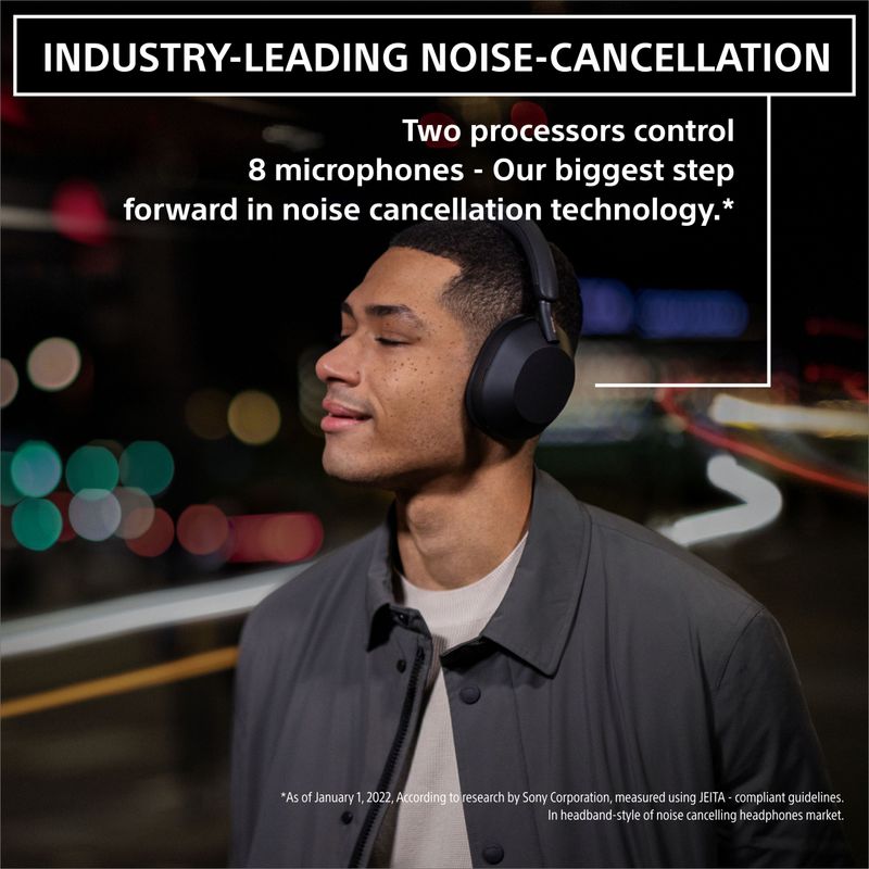 SONY WH-1000XM5 Wireless Noise Cancellation with AI Noise Reduction Bluetooth Headset (Black, On the Ear) - Image 7