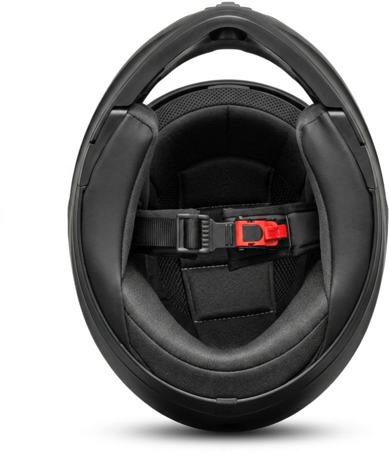 Samrat Modular Flip-Up Bike Helmet Matt Black - Image 7