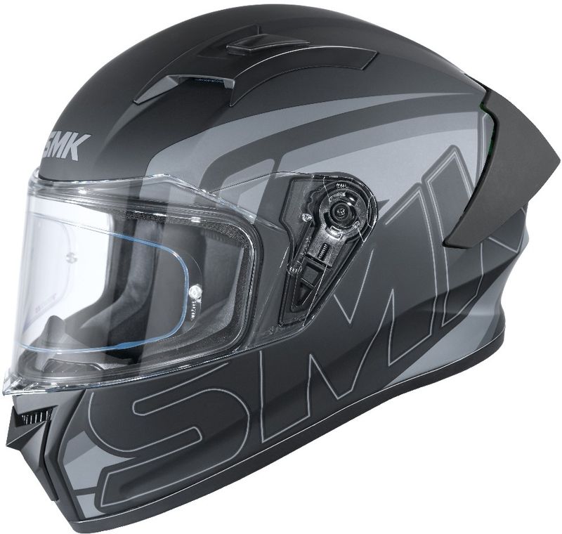 SMK graphic helmet Motorbike Helmet (Grey, Black) - Image 5