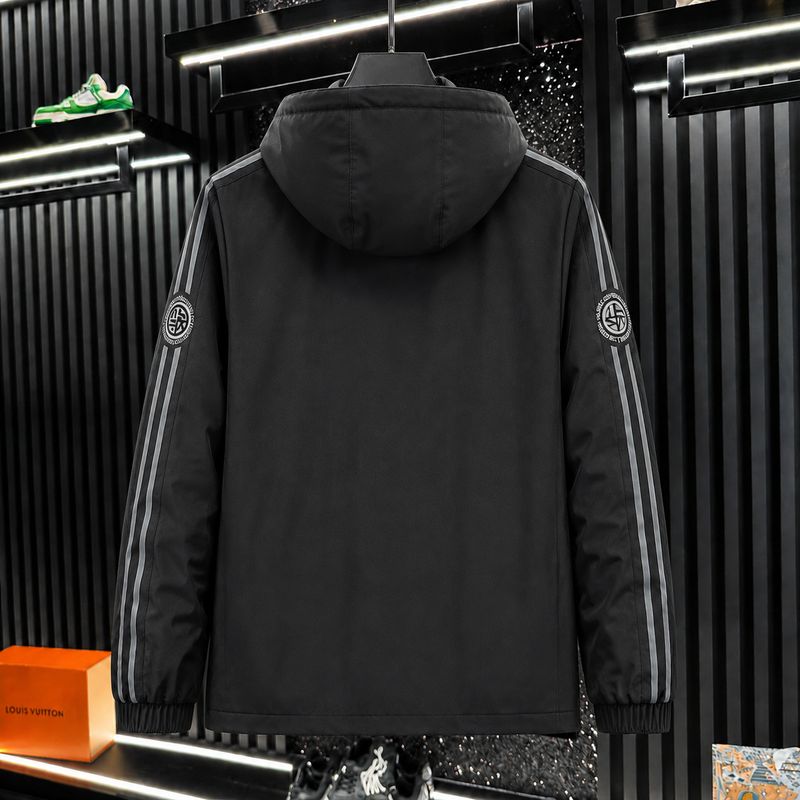 Jammy & Kammo Men Striped Biker Jacket - Image 5