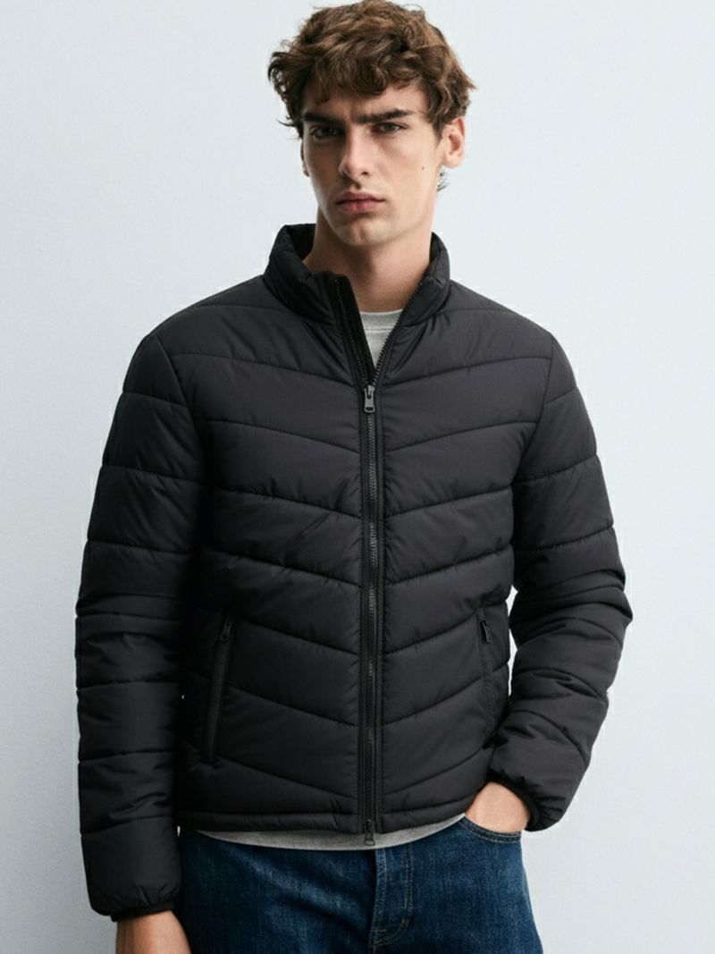 HIGHLANDER Men Solid Puffer Jacket - Image 5