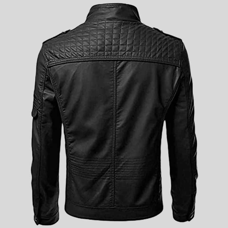 Garmadian Men Solid Leather Jacket - Image 6