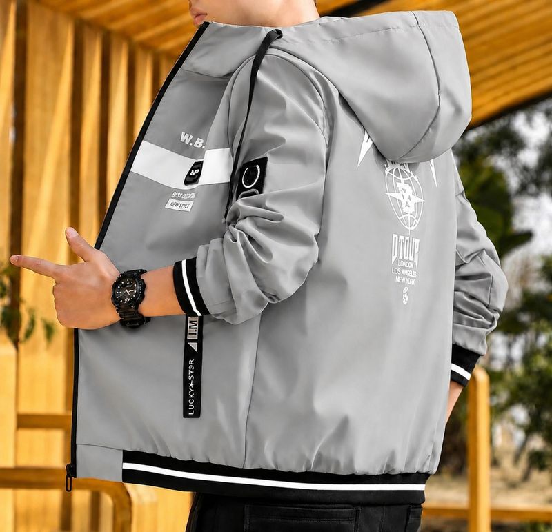 AZITIZ Men Printed Casual Jacket - Image 5