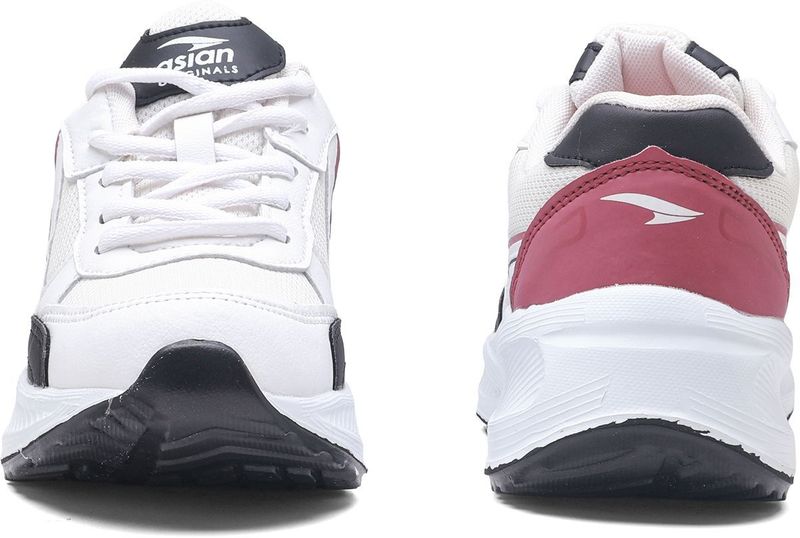 Asian Lace Running Shoes for Boys & Girls (White, 10-11 Years) - Image 8