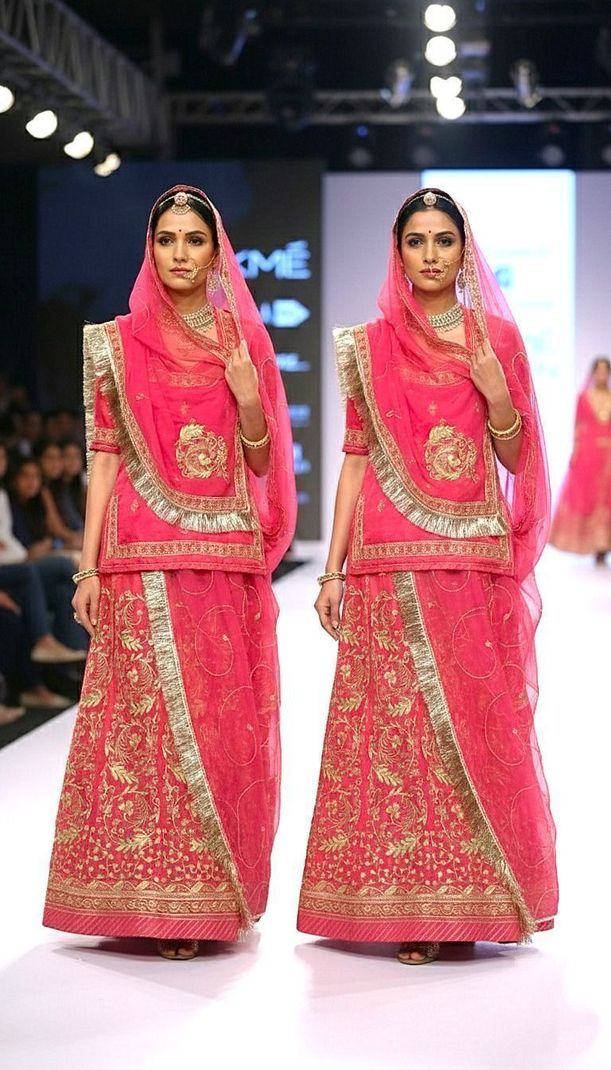 Shree Ambey Trading Embroidered Semi Stitched Rajputi Poshak Pink - Image 6