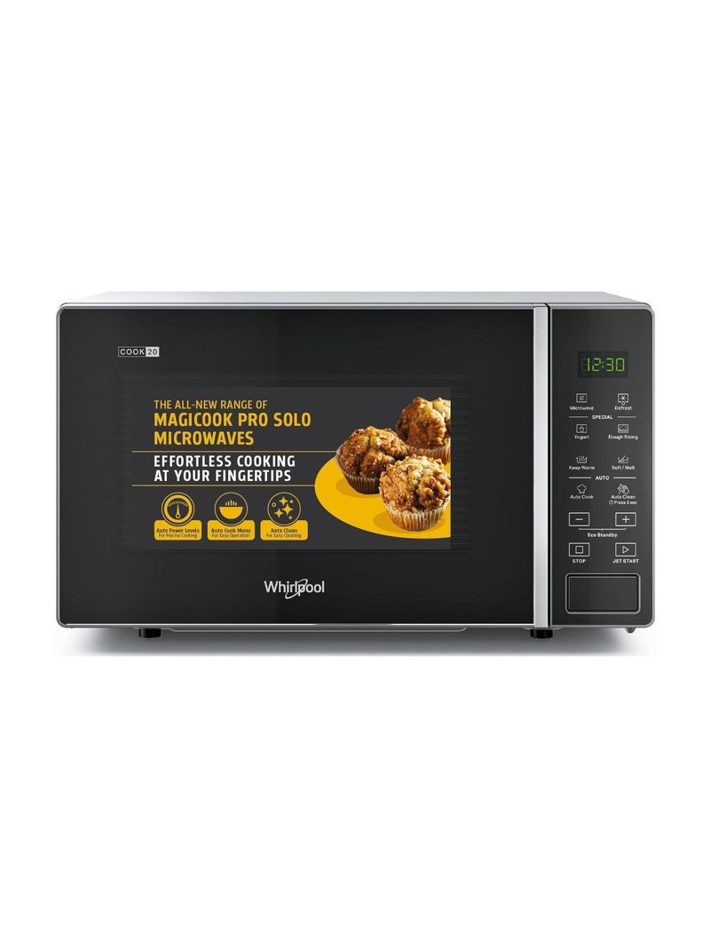 Whirlpool 20 L 18 Auto Cook Recipes, Feather Touch Membrane Solo Microwave Oven (MAGICOOK PRO 20SE black, Black) - Image 4