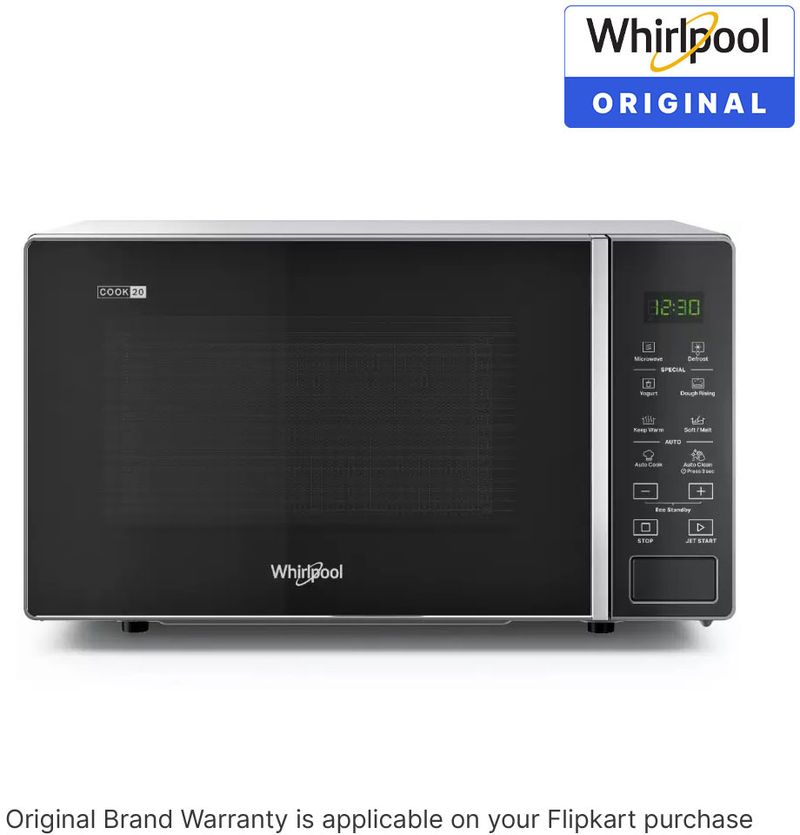 Whirlpool 20 L 18 Auto Cook Recipes, Feather Touch Membrane Solo Microwave Oven (MAGICOOK PRO 20SE black, Black) - Image 5