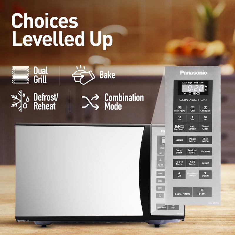 Panasonic 23L Convection Microwave Oven (NN-CT353BFDG, Black) - Image 6