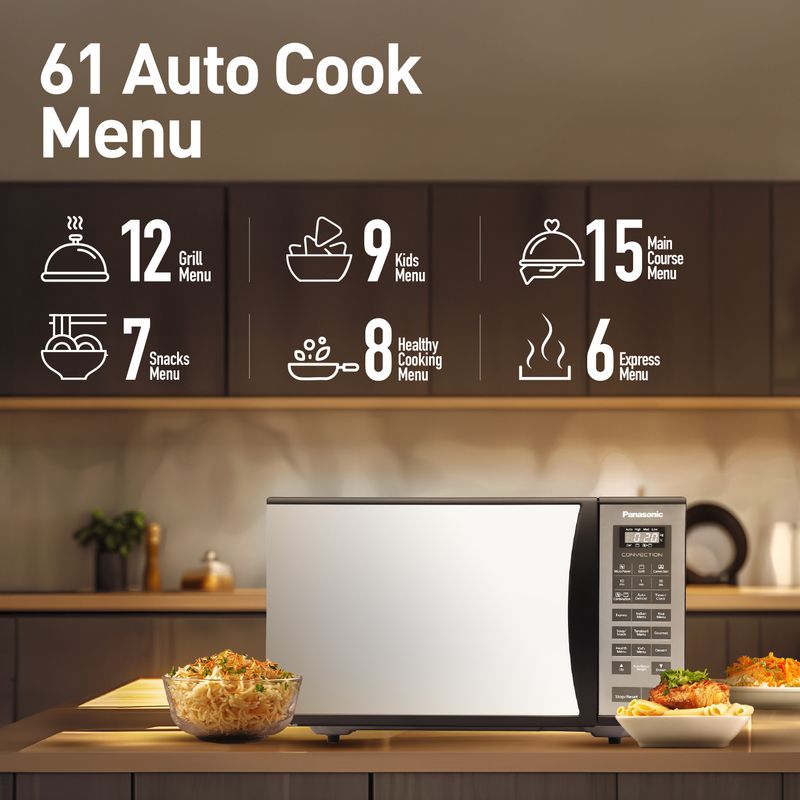Panasonic 23L Convection Microwave Oven (NN-CT353BFDG, Black) - Image 5