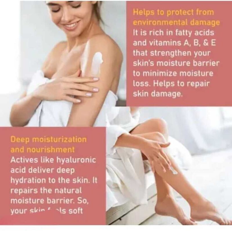 Everwey Aloe Vera, Doodh Kesar & Shea Butter Nourishing Body Lotion (300 ml) - Image 7
