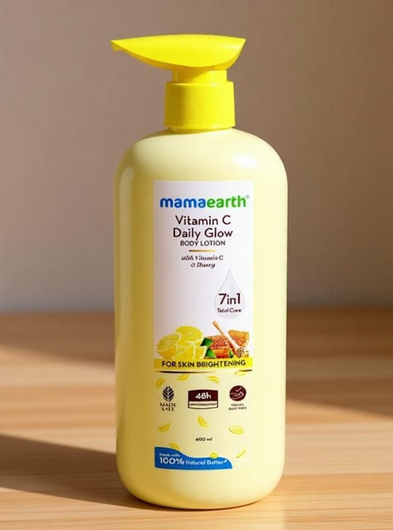 Mamaearth Daily Glow Body Lotion Vitamin C & Honey 400ml - Image 5