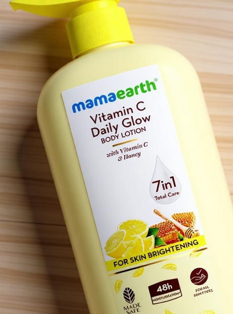 Mamaearth Daily Glow Body Lotion Vitamin C & Honey 400ml - Image 6