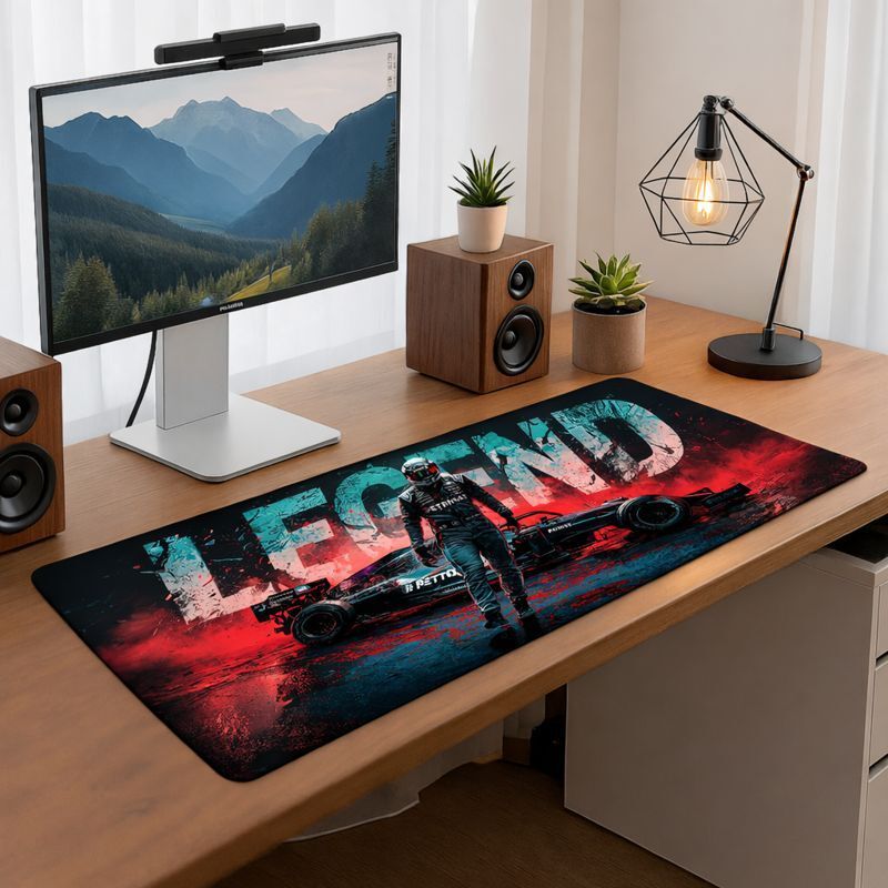 XENOAHS F-1 LEGEND Edition Deskpad Large Computer Mouse Mat Non Slip Base Mousepad (Multicolor) - Image 4