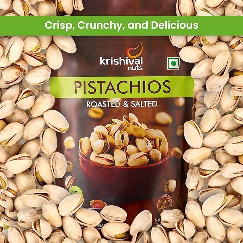 Krishival Pistachios Roasted & Salted Pistachios (1 x 180 g) - Image 7