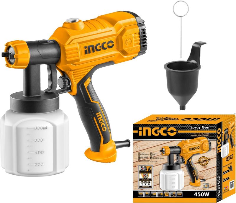 INGCO SPG3508 HVLP Spray Gun Pure Copper Nozzle - Image 3