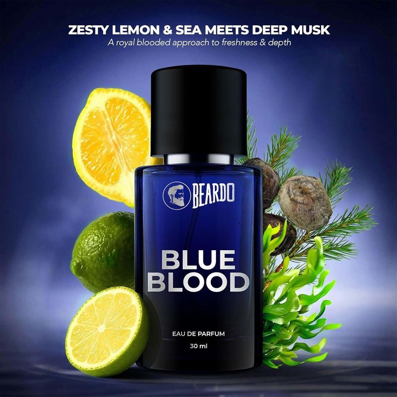 BEARDO Blue Blood And G & T Perfume For Men | Intense, Aromatic, Aquatic Premium | Extrait De Parfum - 60 ml (For Men) - Image 5
