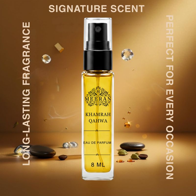 MEERAN Khamrah Qahwa (8ML) | Decented From Original Bottle Eau de Parfum - 8 ml (For Men & Women) - Image 8