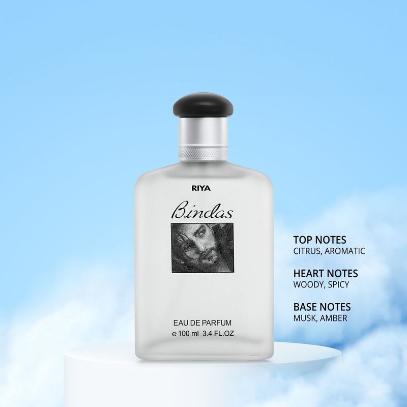 RIYA Bindas 100 ml & Melody 100 ml | Combo of 2 | Long Lasting Fragrance Eau de Parfum - 200 ml (For Men) - Image 6