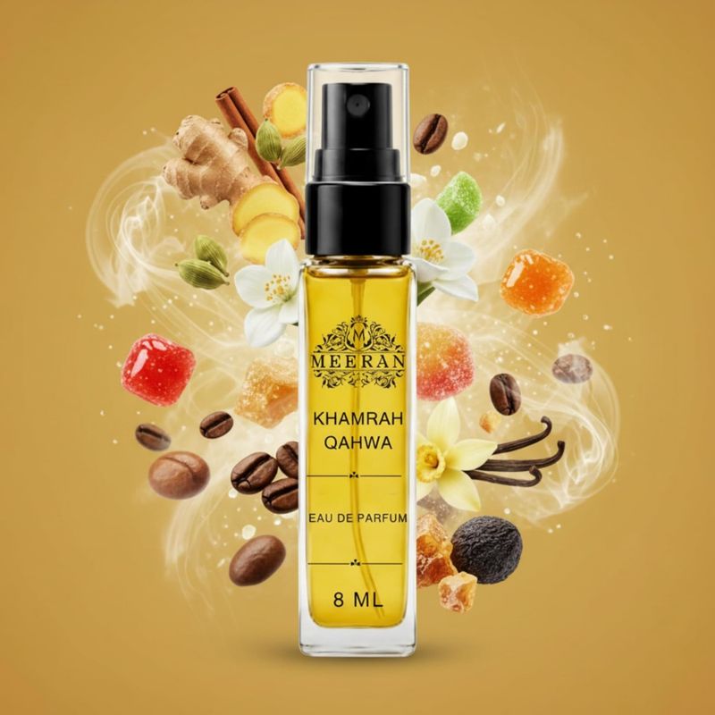 MEERAN Khamrah Qahwa (8ML) | Decented From Original Bottle Eau de Parfum - 8 ml (For Men & Women) - Image 6