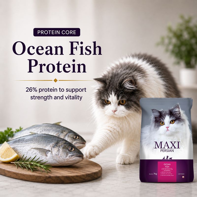 Maxi Persian Ocean Fish Dry Cat Pack of 2 · 1.2 kg (2.4 kg total) - Image 7