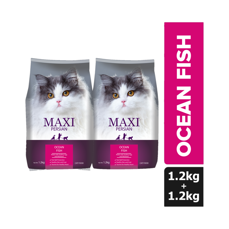 Maxi Persian Ocean Fish Dry Cat Pack of 2 · 1.2 kg (2.4 kg total) - Image 5