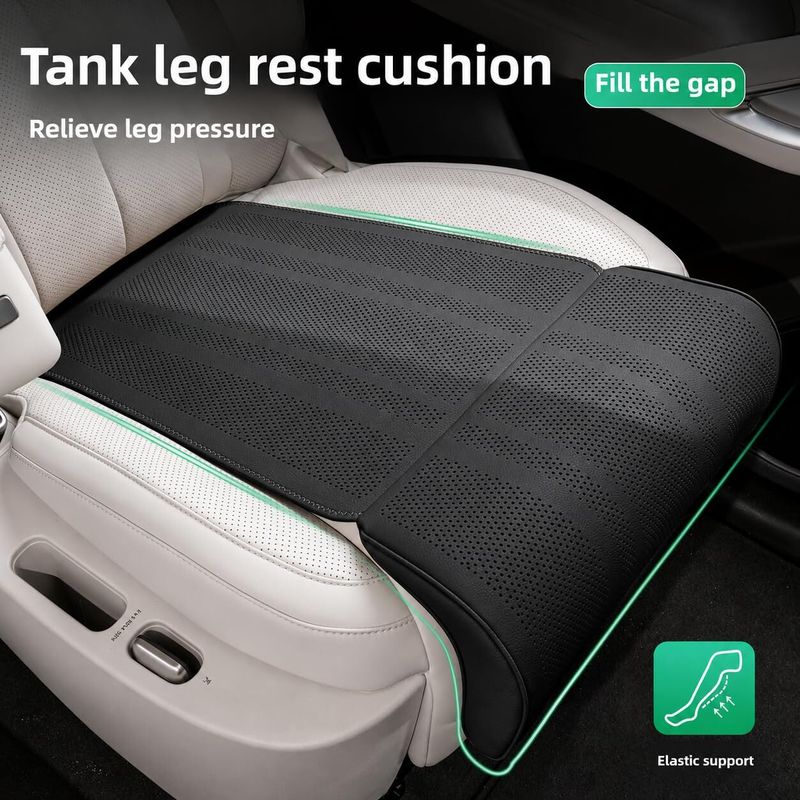 KVVTRADES Adjustable Leg Rest for Car Seat Black - Image 4