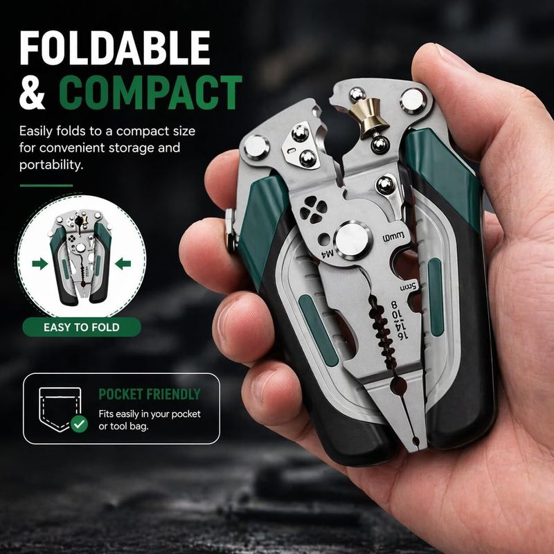 Mozabee Multifunctional Stainless Steel Wire Cutter Foldable Wire - Image 8
