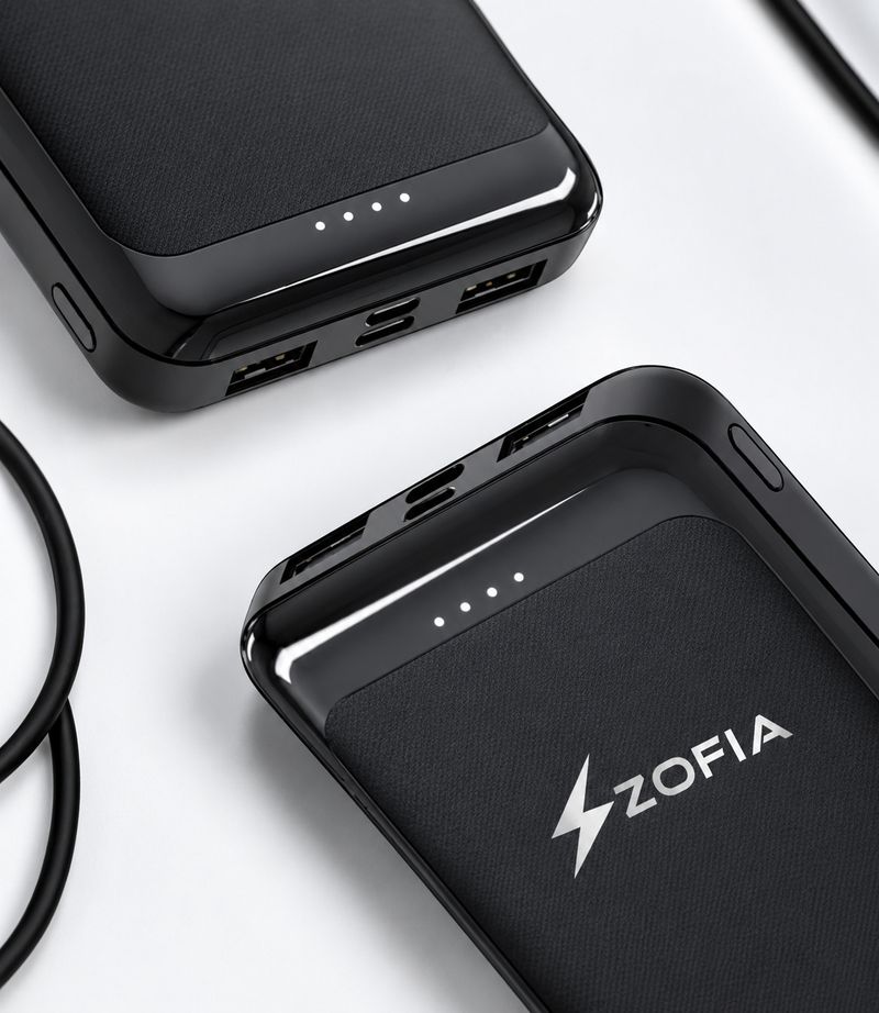 zofia 15000 mAh 22.5W Power Bank (Black) - Image 4