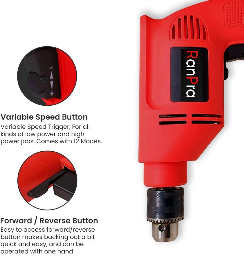 RanPra RP-423 10RE Hammer Drill 600W - Image 6