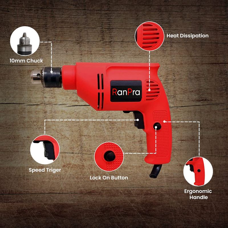 RanPra RP-423 10RE Hammer Drill 600W - Image 7