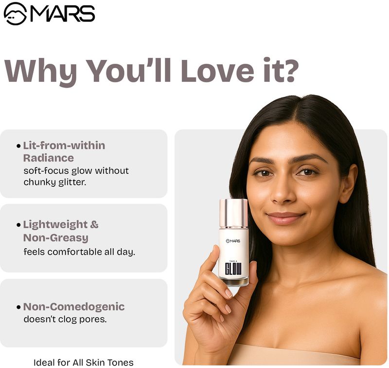 MARS Take A Glow Illuminating Primer + Strobe Cream, 30g, Moon Glow - Image 6