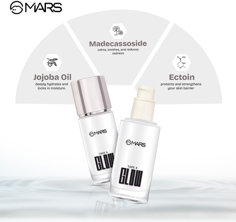 MARS Take A Glow Illuminating Primer + Strobe Cream, 30g, Moon Glow - Image 7