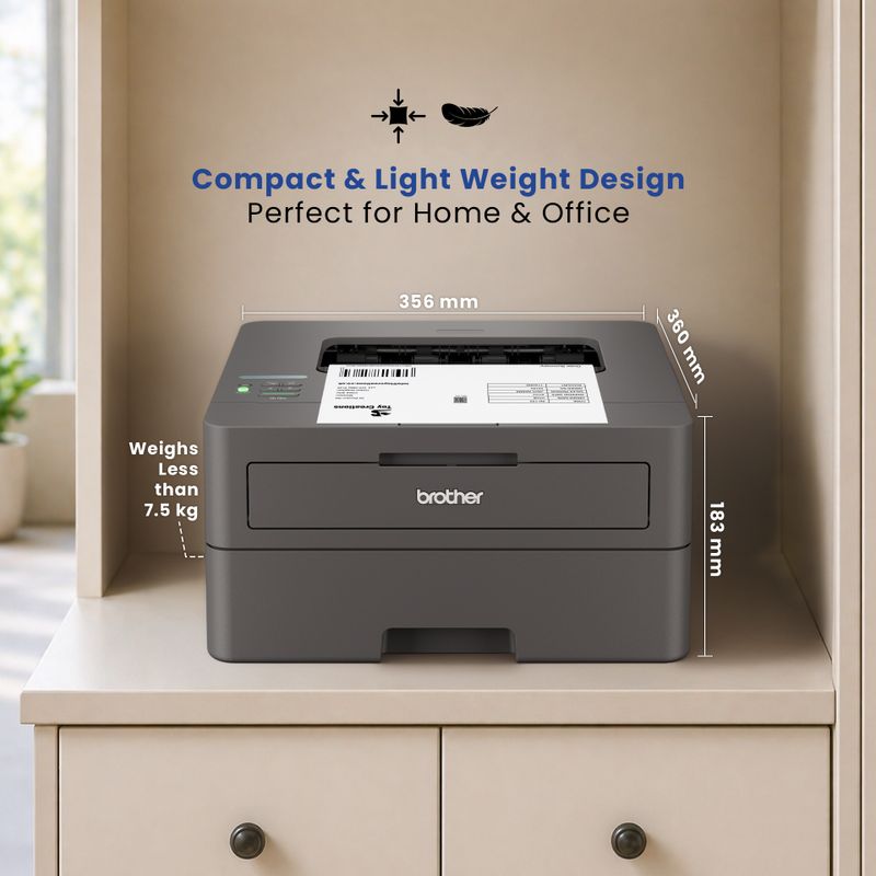 Brother HL-L2440DW WiFi Monochrome Laser Printer, Auto Duplex - Image 8