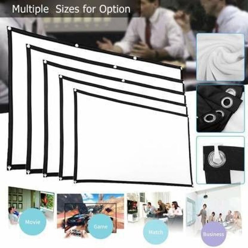 Savsol 92 inch 4K 16:9 Portable Projector Screen - Image 8
