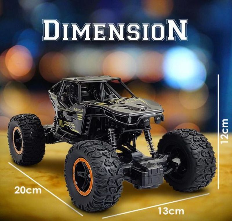 APJ enterprise RC Drift Remote Control Car with Smoke Rock Crawler Toys for Kids Black (Black) - Image 8