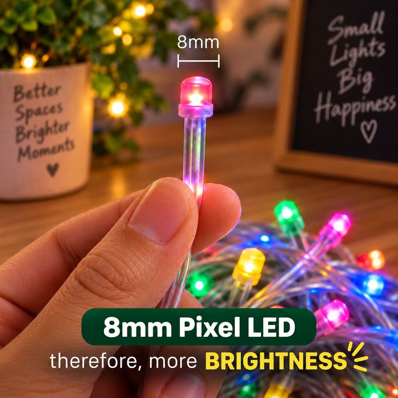 GlowNest 50 LEDs 25m Multicolor String Rice Lights - Image 3