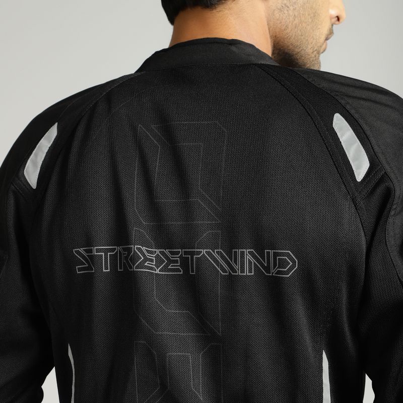 Royal Enfield Streetwind Eco V2 Sustainable Ridng Jacket | CE Level 2 Shoulder & Elbow Armors Riding Protective Jacket (Black, M) - Image 8