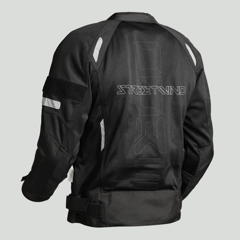 Royal Enfield Streetwind Eco V2 Sustainable Ridng Jacket | CE Level 2 Shoulder & Elbow Armors Riding Protective Jacket (Black, M) - Image 6