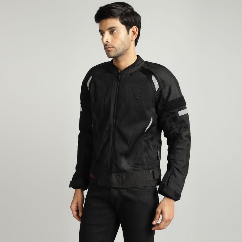 Royal Enfield Streetwind Eco V2 Sustainable Ridng Jacket | CE Level 2 Shoulder & Elbow Armors Riding Protective Jacket (Black, M) - Image 7