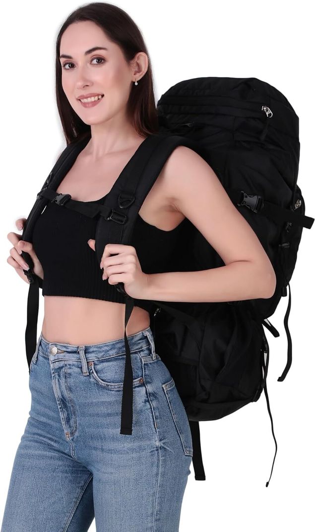 McLane 60L Trekking Backpack Rucksack (Black) - Image 4