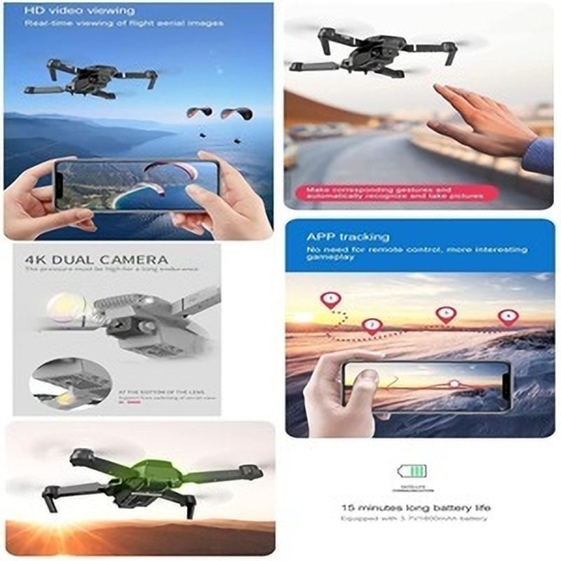 tmwilla E88 Foldable Drone 4K Camera - Image 7