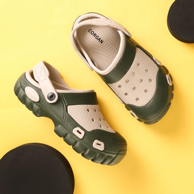 corgan Men Clogs Sandal Olive Size 7 - Image 5