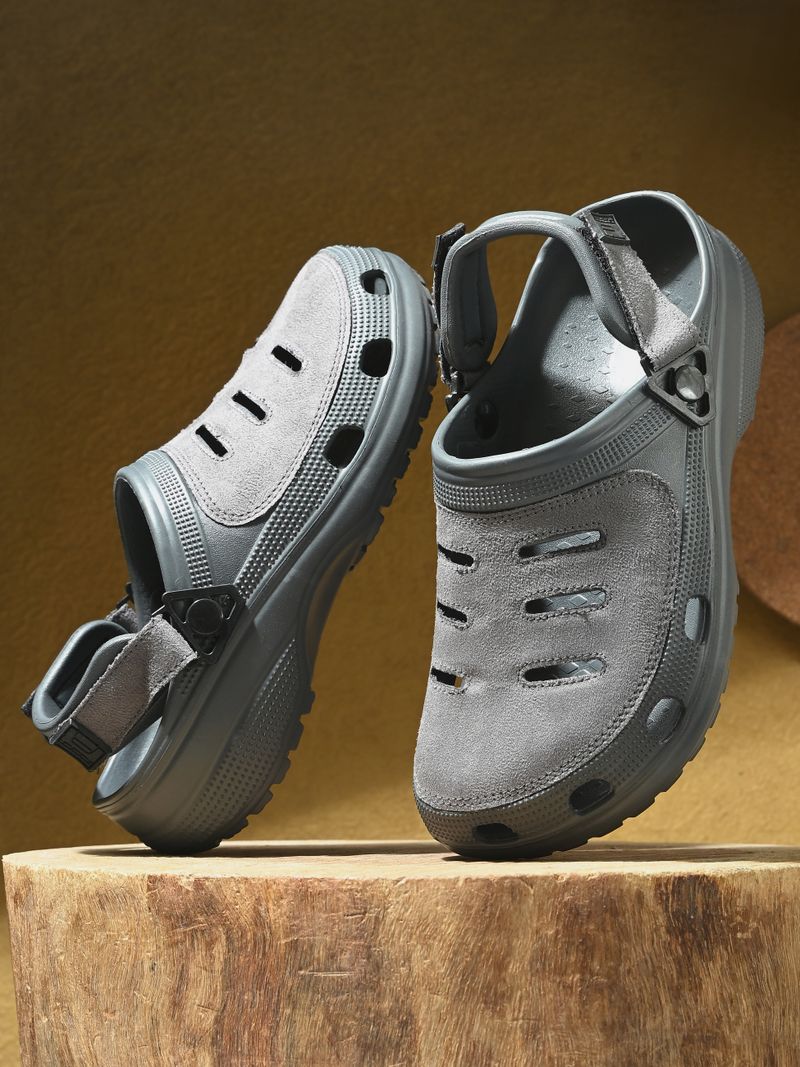 Doctor Health Super Soft Men Clogs Sandal (Grey, 7) - Image 6