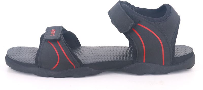 Sparx Men SS 703 Sports Sandal (Black, Red , 10) - Image 8