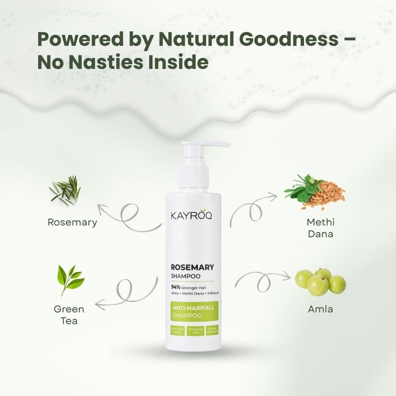 KAYROQS Rosemary Shampoo with Amla, 200ml - Image 5
