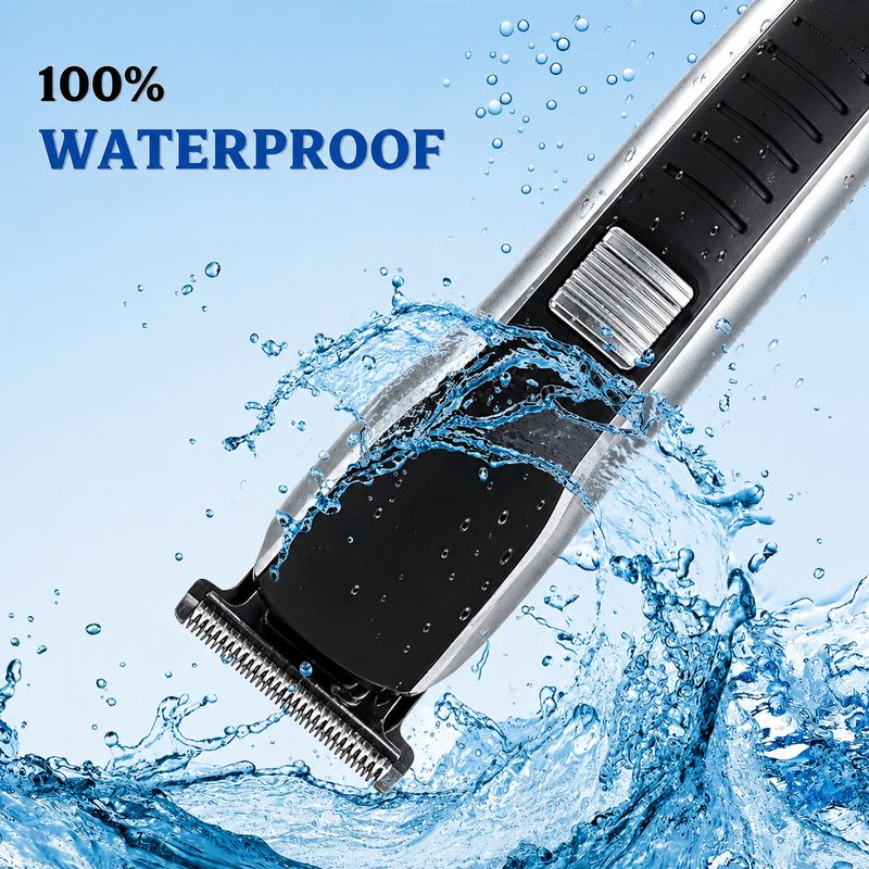 Zeno volt Multi-Length Hair Clipper Kit with 4 Combs, USB, Silver - Image 8