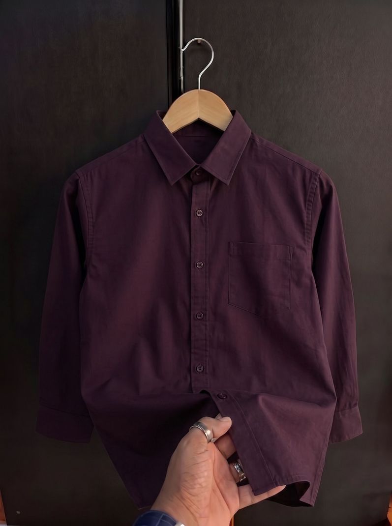 Virastix Men Regular Fit Solid Spread Collar Casual Shirt - Image 5