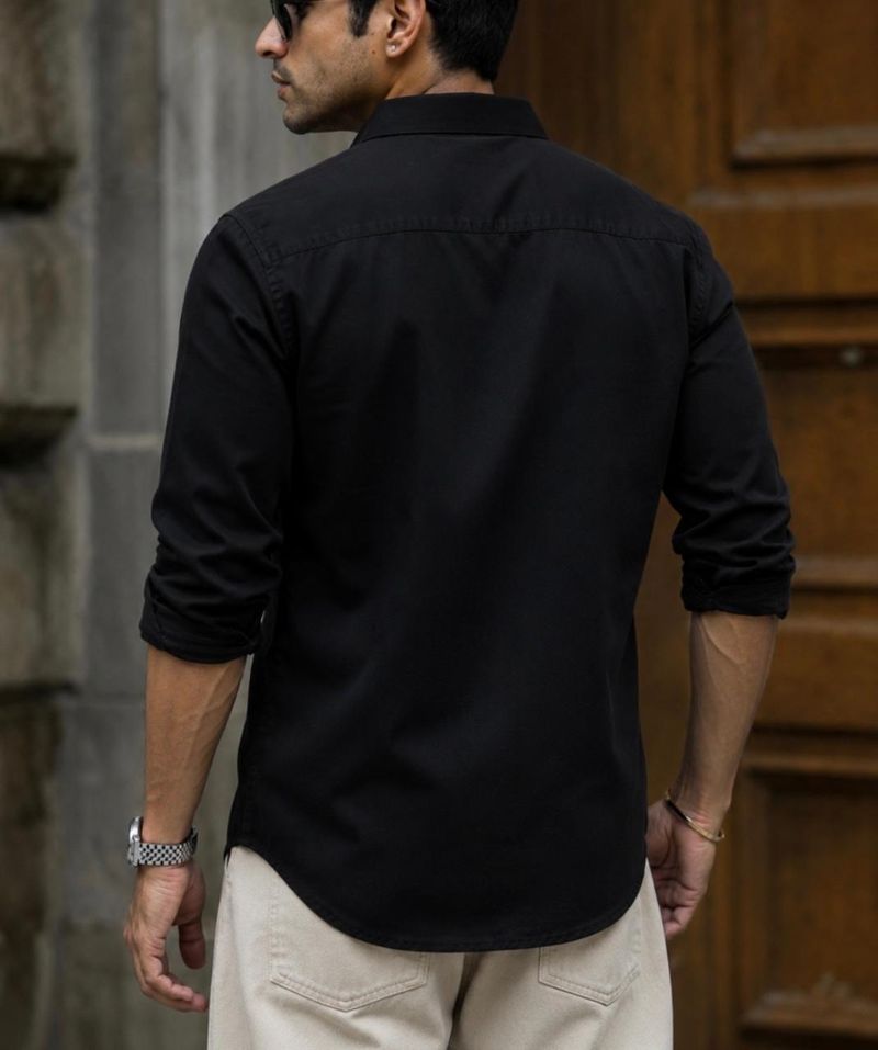 JACKBELLA Men Regular Fit Solid Button Down Casual Shirt - Image 6