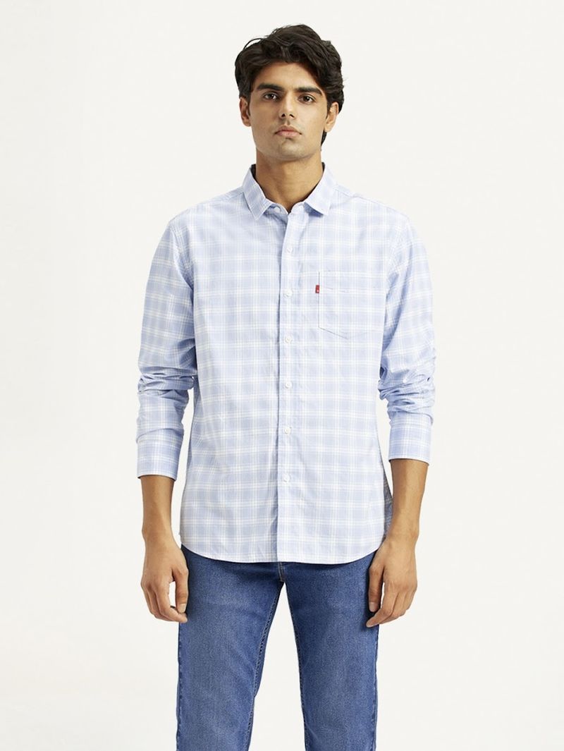 Levi's Men Slim Fit Checkered Casual Shirt - Image 5