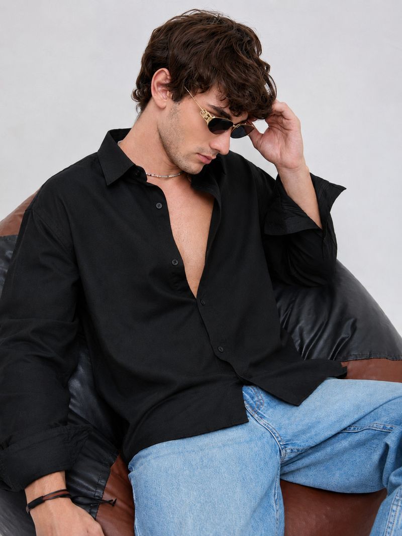 WE KAIKA Men Slim Fit Striped Spread Collar Casual Shirt - Image 5